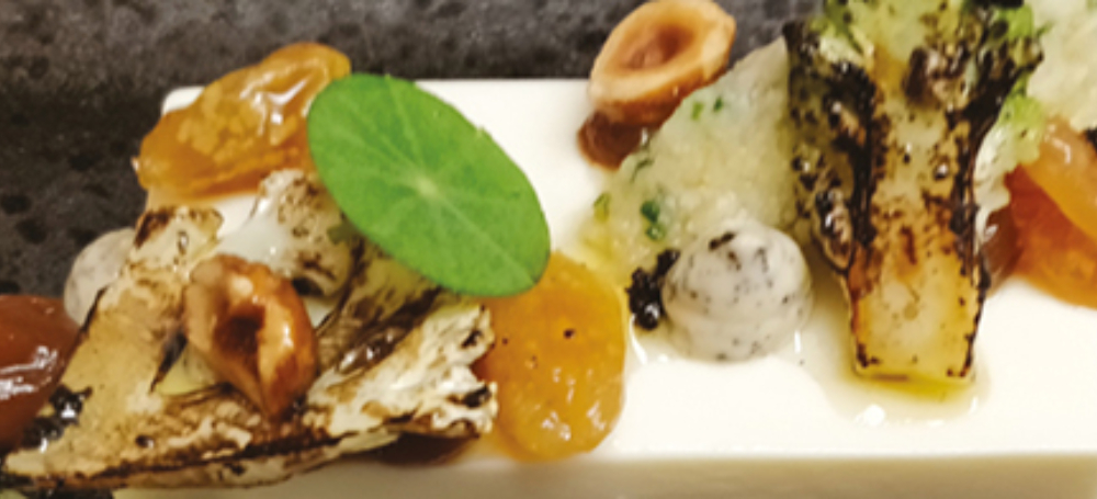 Cauliflower pannacotta banner