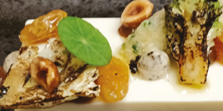 Cauliflower pannacotta banner