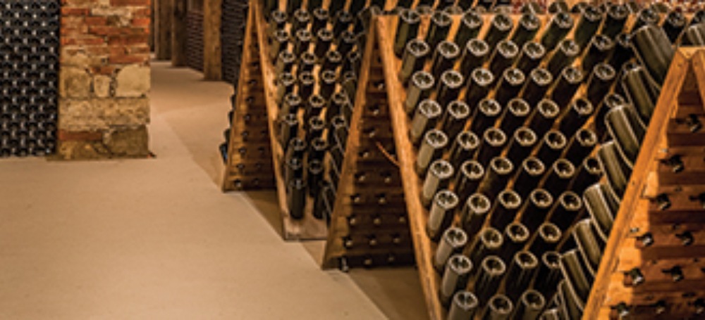 Storing wine banner