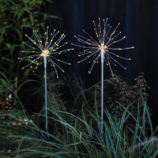 Lights4fun Set of 2 Solar Starburst Stake Lights SS20 ú29 99 6720197