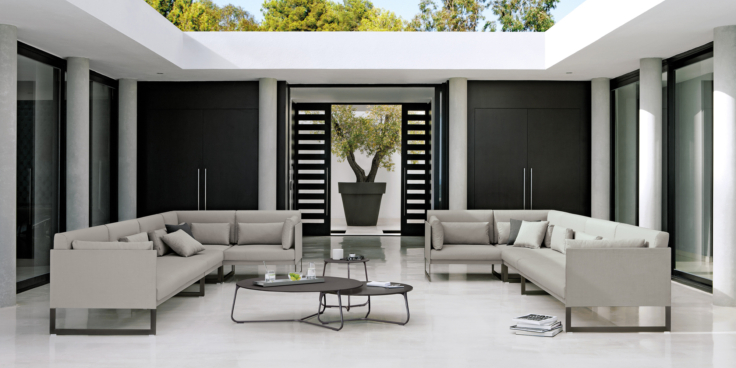 Juliettes Interiors Contemporary Outdoor Corner Sofas