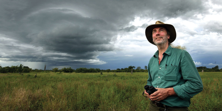 Simon standing in the Luangwa Valley in Zambia Photograph David Bebber