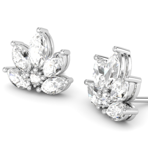 GA 10049 Marquise diamond earrings 1