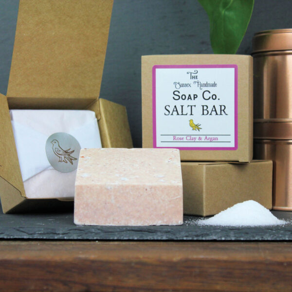 Salt bar rose clay