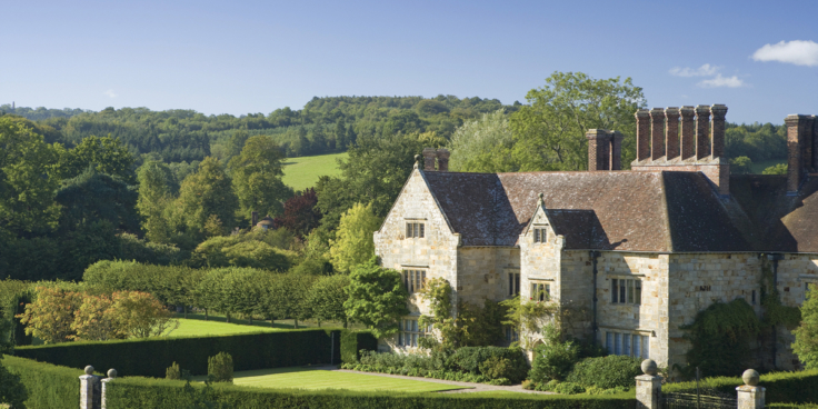 Batemans the Jacobean house that was the home of Rudyard Kipling from 1902 to 1936 set in its garden in the countryside at Burwash East Sussex National Trust Images John Miller