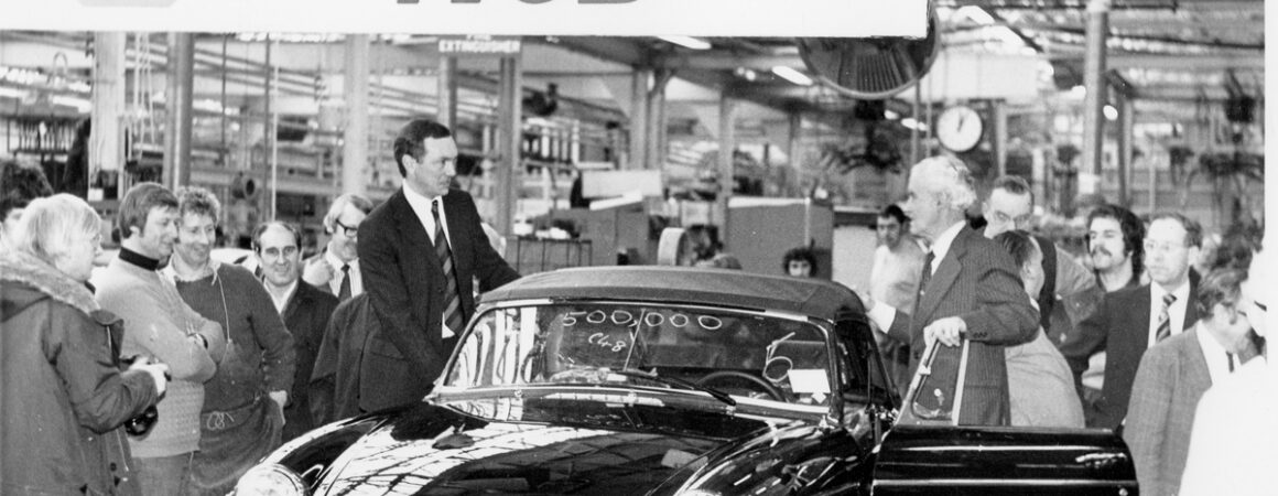 Left Alan Edis director right Syd Enever Ex ch engineer