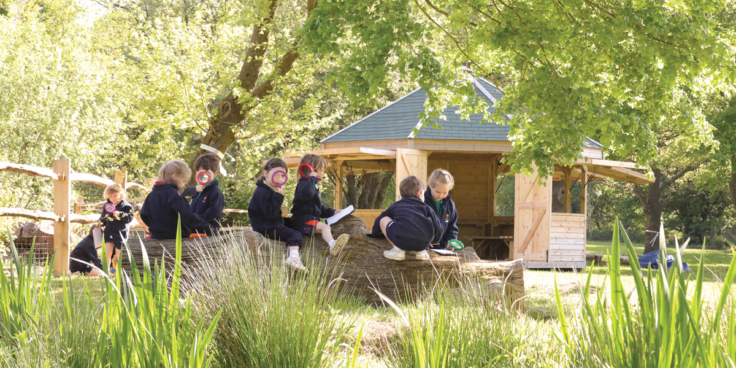 The outdoor classroom Reception Forest School Lesson