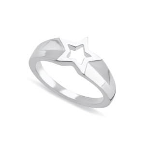 10 Scream Pretty Open Star Ring Silver PS35 at www screampretty com