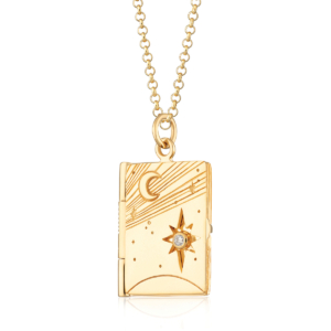 8 Scream Pretty Celestial Locket We Are All Made of Stars Gold PS75 at www screampretty com