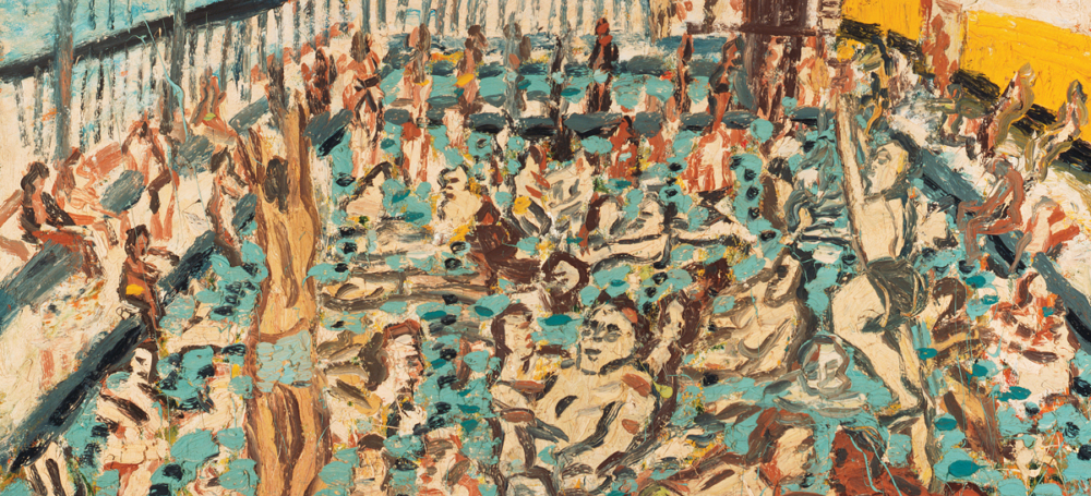 Leon Kossof Childrens Swimming Pool Autumn Afternoon 1971 c Tate
