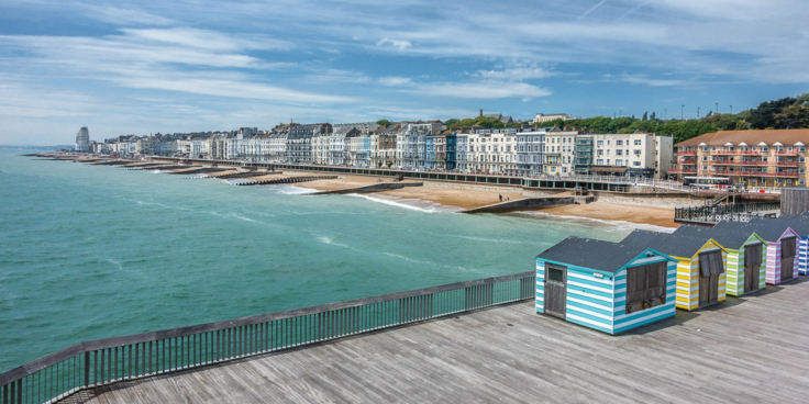 St Leonards from Hastings Pier