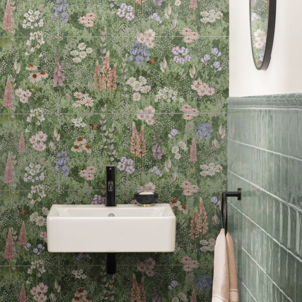 Original Style Living Murals English Garden Floral Single Tile 01