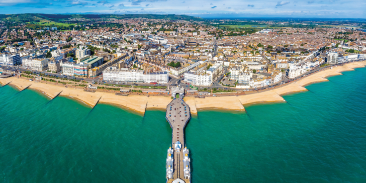 Ariel View of Eastbourne